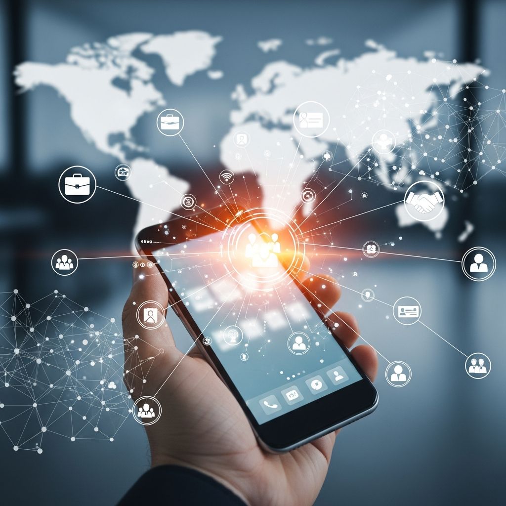 Unlock professional growth by leveraging smartphone tools for seamless networking and connections.