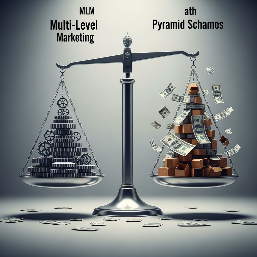 Explore the legal framework distinguishing legitimate MLMs from illegal pyramid schemes.