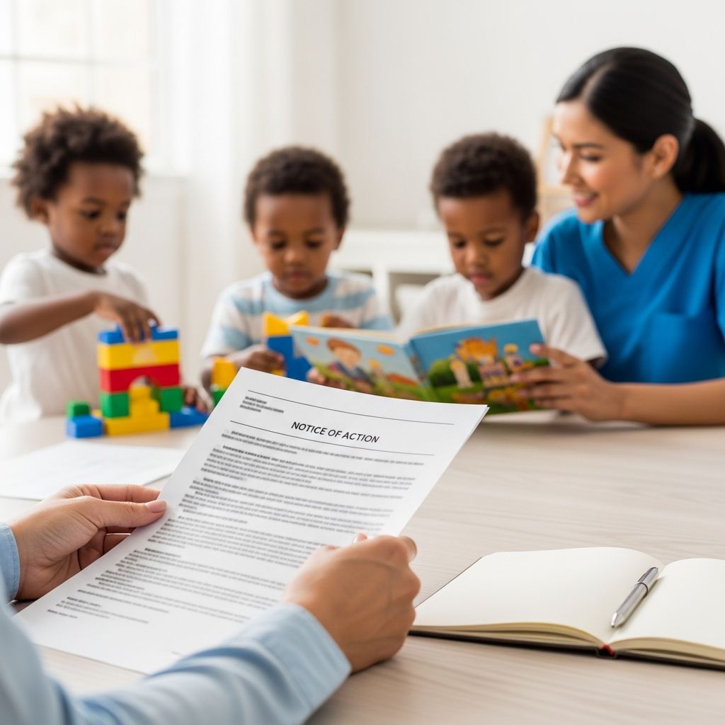 Essential strategies for parents and providers to understand, respond to, and appeal child care notices of action effectively.