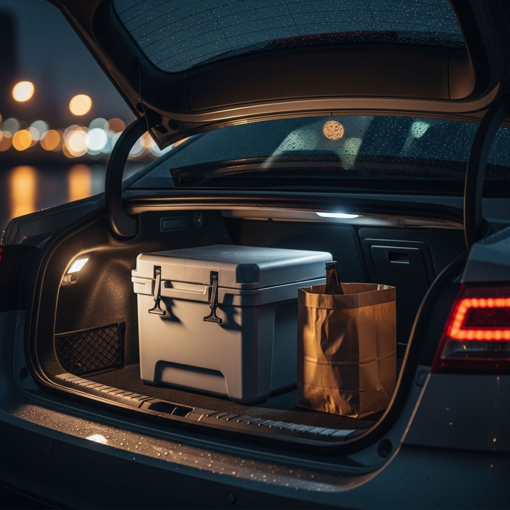 Navigate open container laws: Learn trunk exemptions, penalties, and defenses for safe alcohol transport in vehicles.