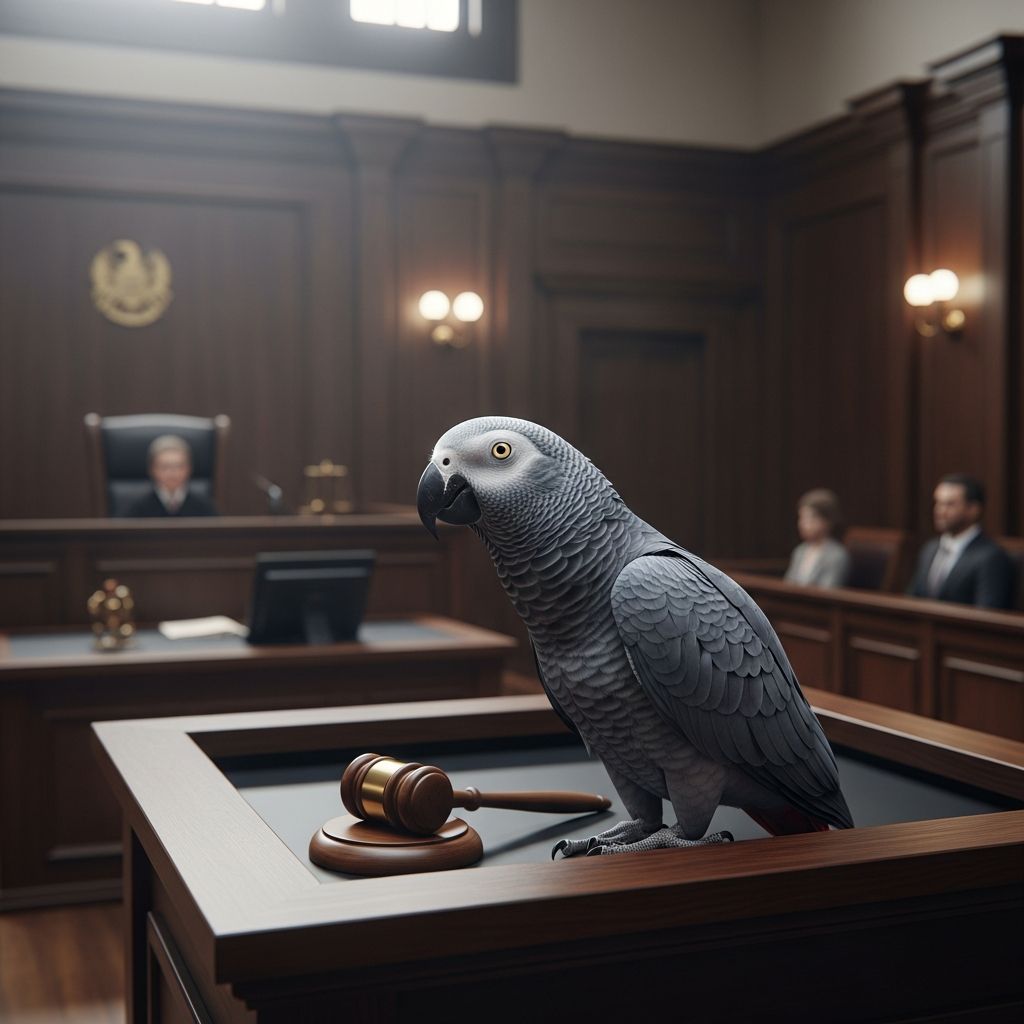 Unraveling the legal puzzle: Can a parrot's words solve an elder abuse mystery and stand as courtroom evidence?