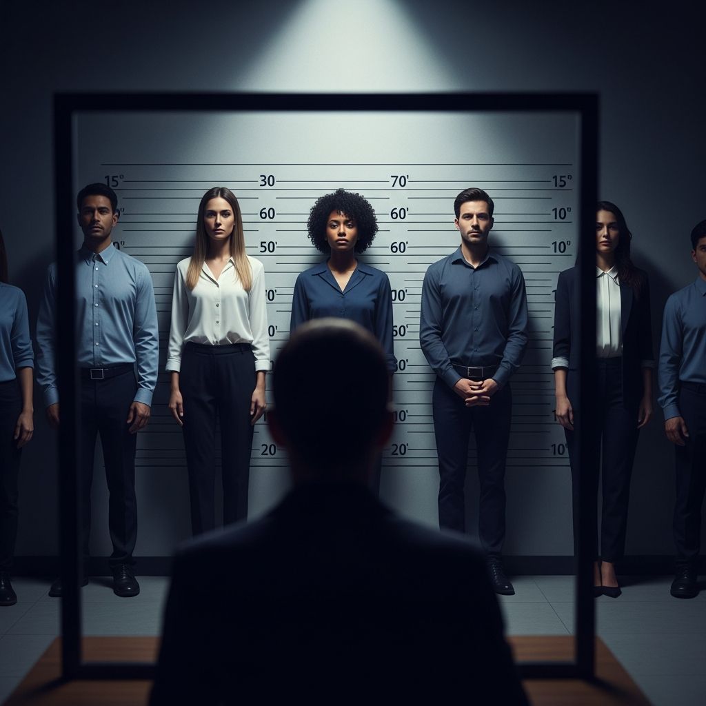 Understand the procedures, constitutional rights, and best practices in police identification lineups to protect against wrongful convictions.