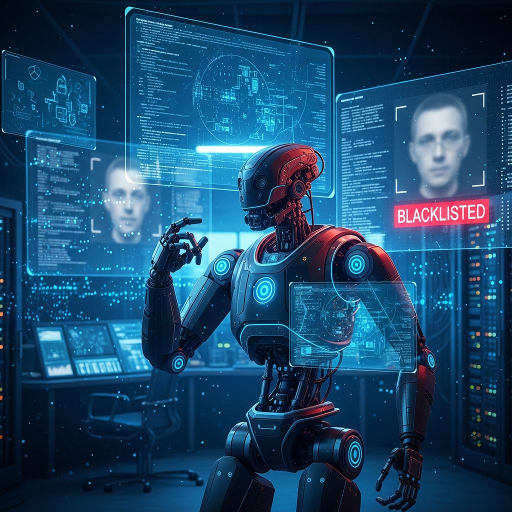 Uncover how autonomous police robots create hidden blacklists, threatening privacy and fueling bias in modern surveillance.