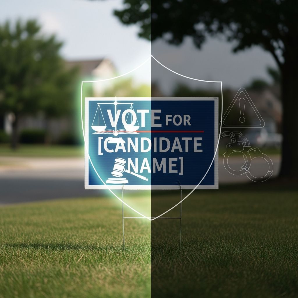 Understanding the laws that protect campaign signs and the consequences of removal or damage.