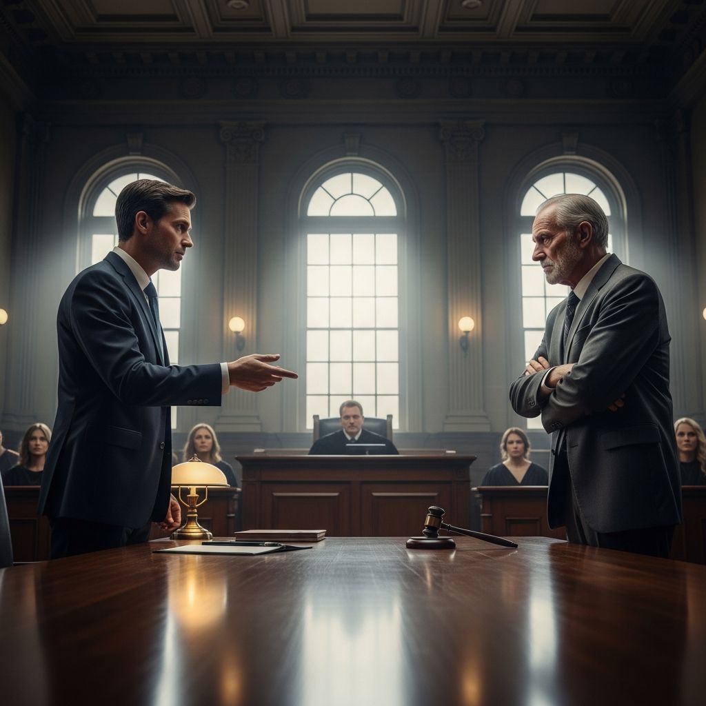 A high-profile New York lawyer takes legal action against a family matriarch over damaging public claims, highlighting tensions in inheritance and reputation battles.