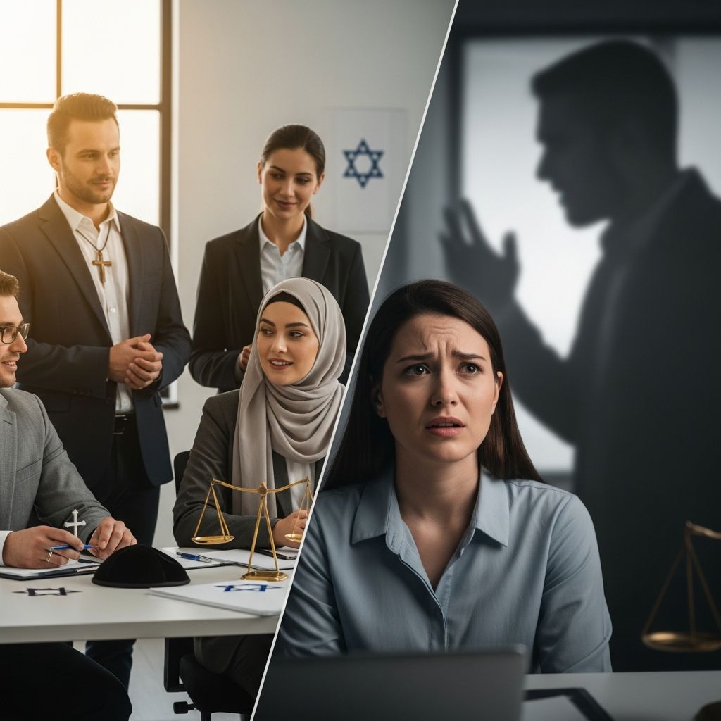 Navigating the fine line between protected religious expression and unlawful harassment in modern workplaces to foster inclusive environments.