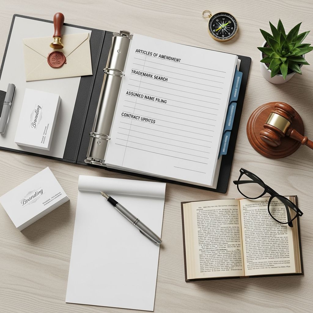 Master the complete legal process for changing your business name, from approvals to notifications and compliance.