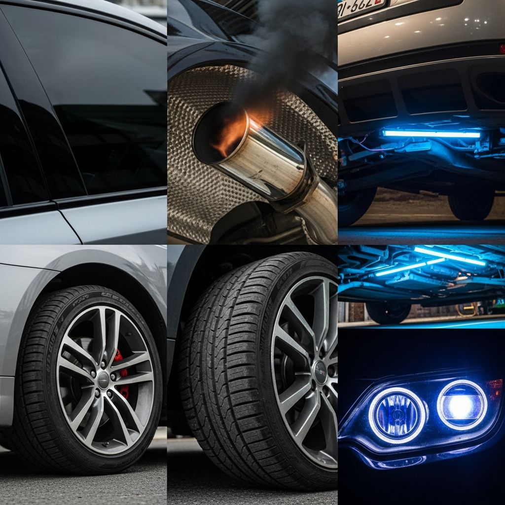 Discover the top illegal vehicle modifications that could lead to fines, impoundment, or safety risks on public roads.