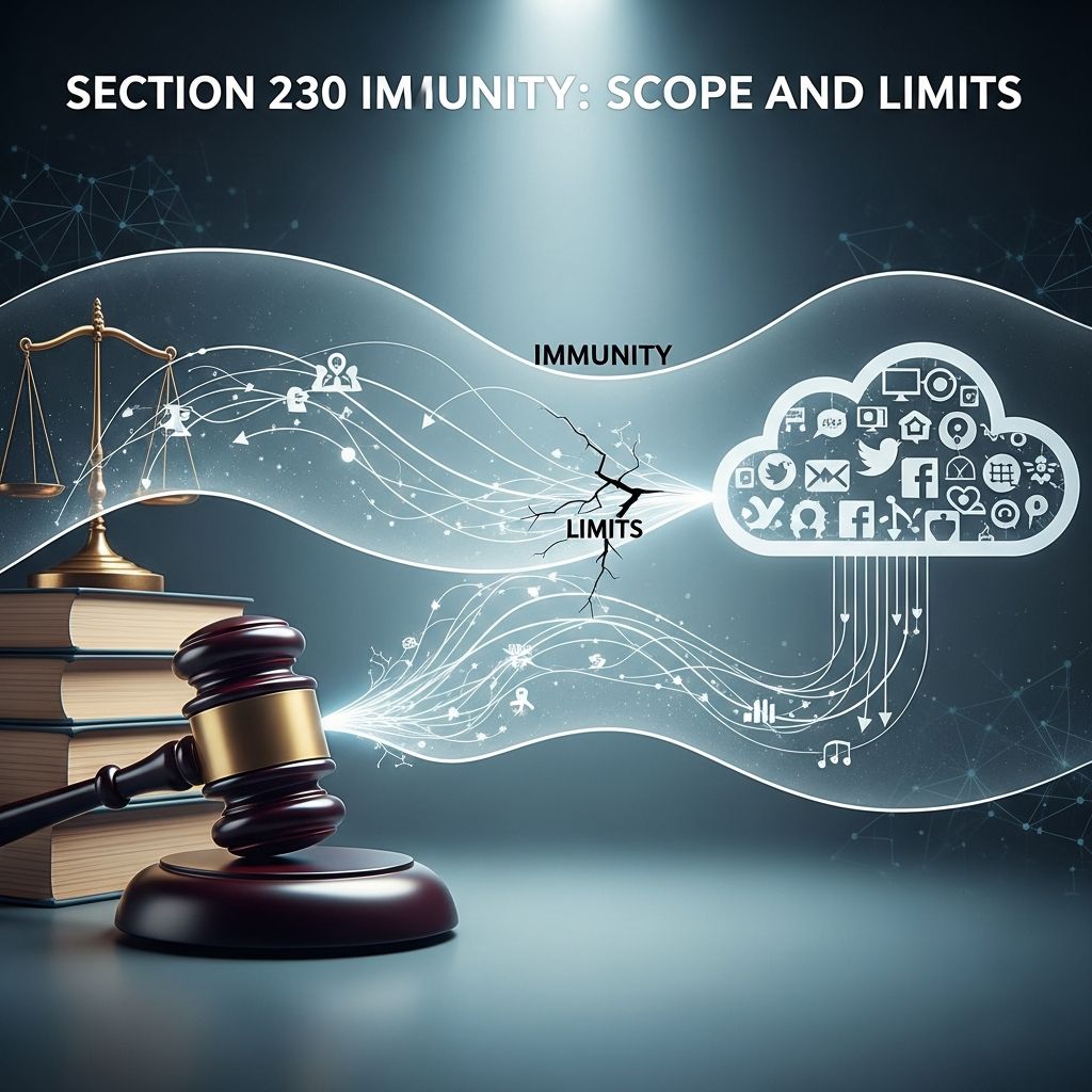 Unpacking the protections and boundaries of Section 230 for online platforms in the digital era.