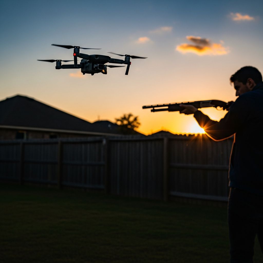 Understand why shooting down drones over your property is illegal and discover safe, legal ways to address privacy invasions.