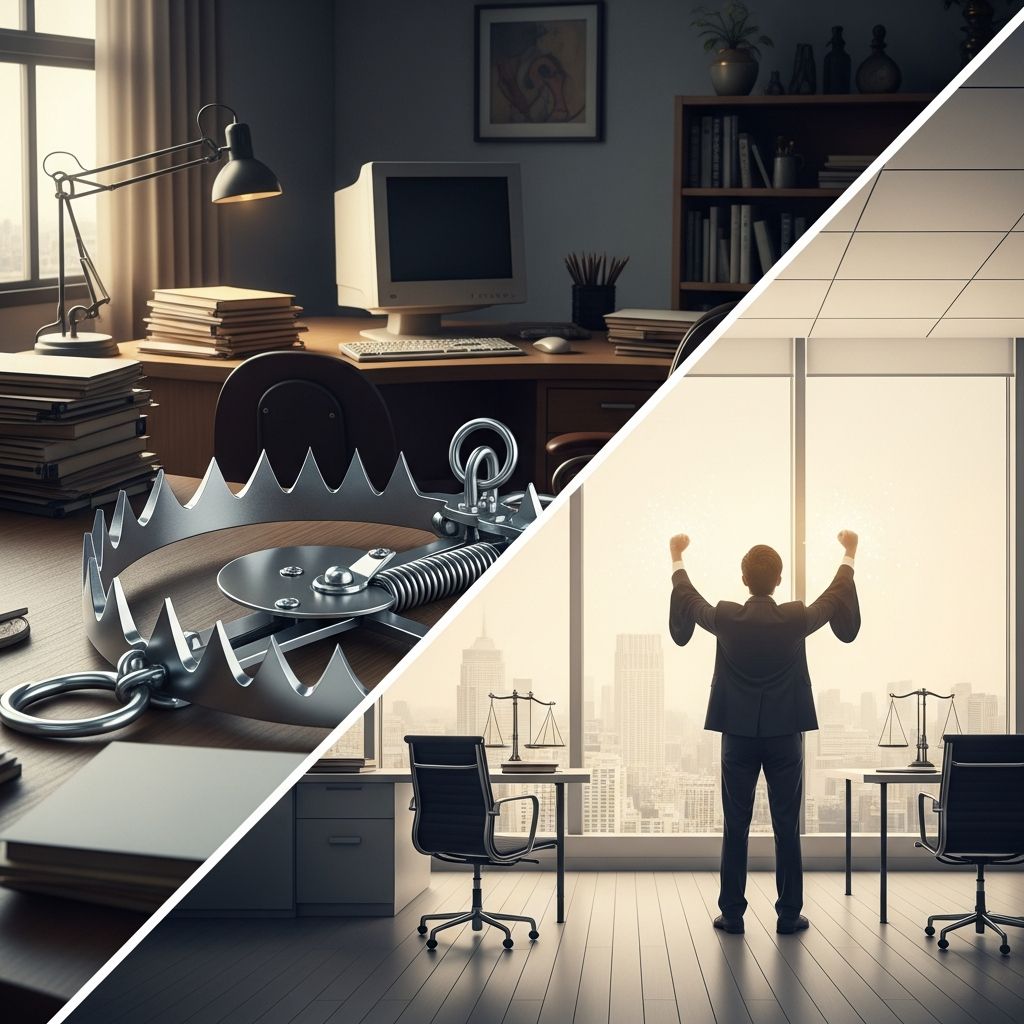 Uncover the realities of running a solo law firm: navigate pitfalls, harness strengths, and decide if it's your path to freedom or frustration.