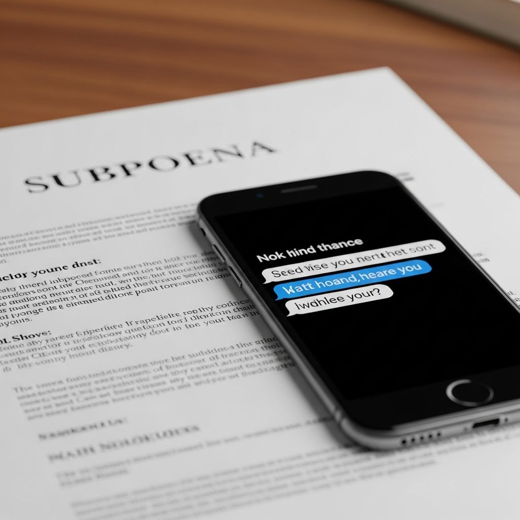 Discover if divorce attorneys can subpoena text messages, the hurdles involved, and strategies for using digital evidence effectively in court.
