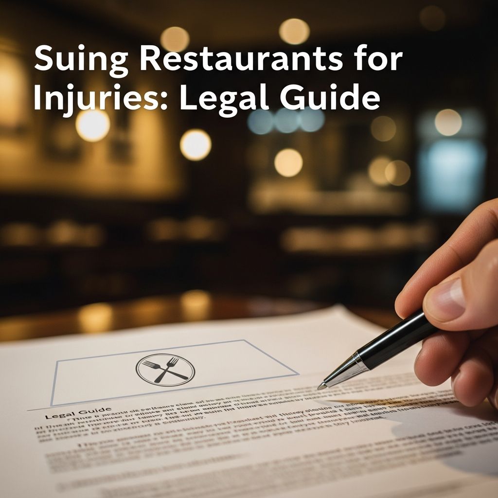 Discover when to sue a restaurant after an injury, key legal steps, compensation options, and strategies for success in premises liability cases.
