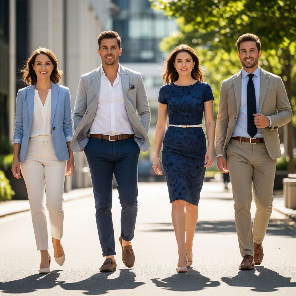 Master professional dressing for law firm summer programs: essential tips for men and women to impress and stay comfortable.