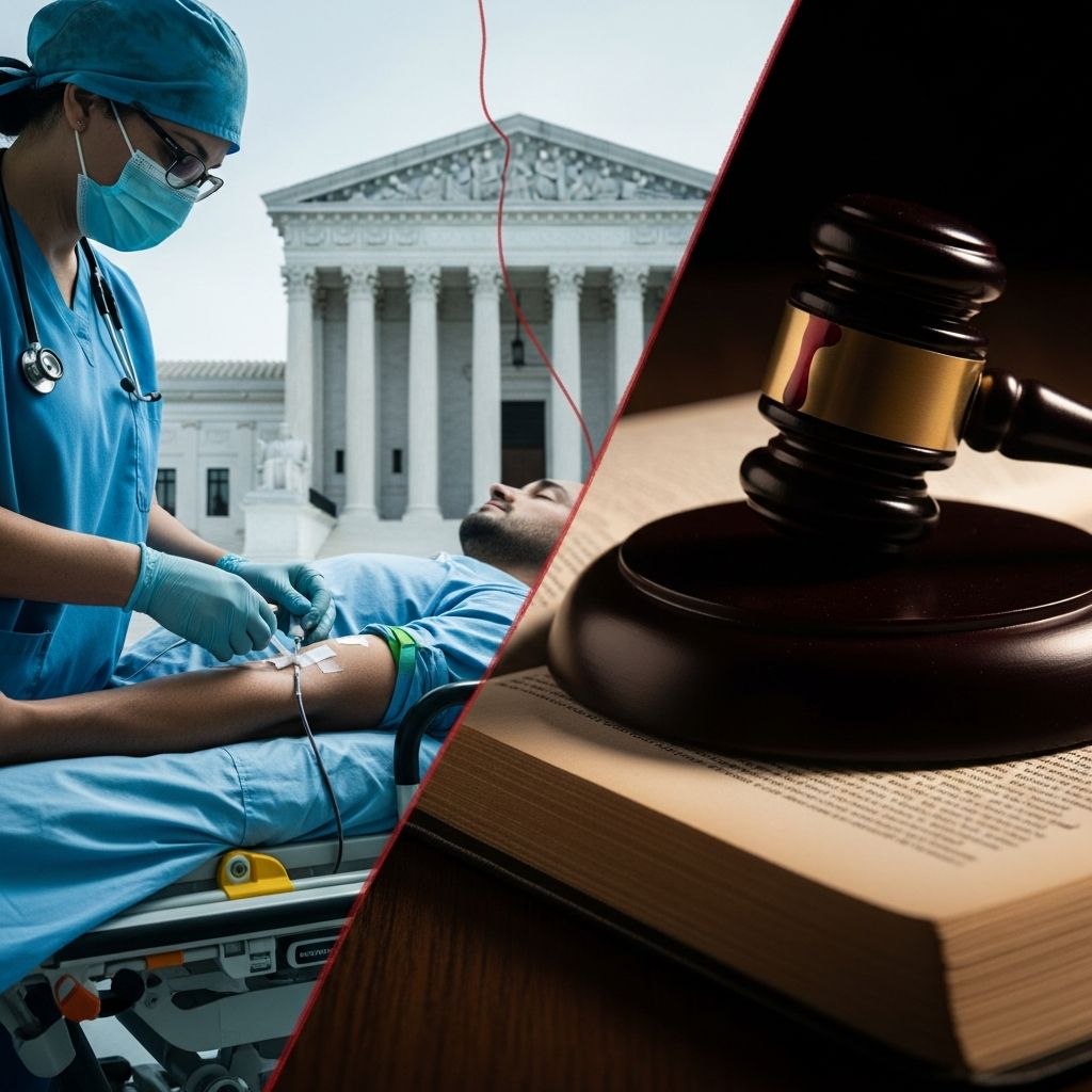 Exploring the divided U.S. Supreme Court decision on warrantless blood tests for unconscious drivers in DUI cases.