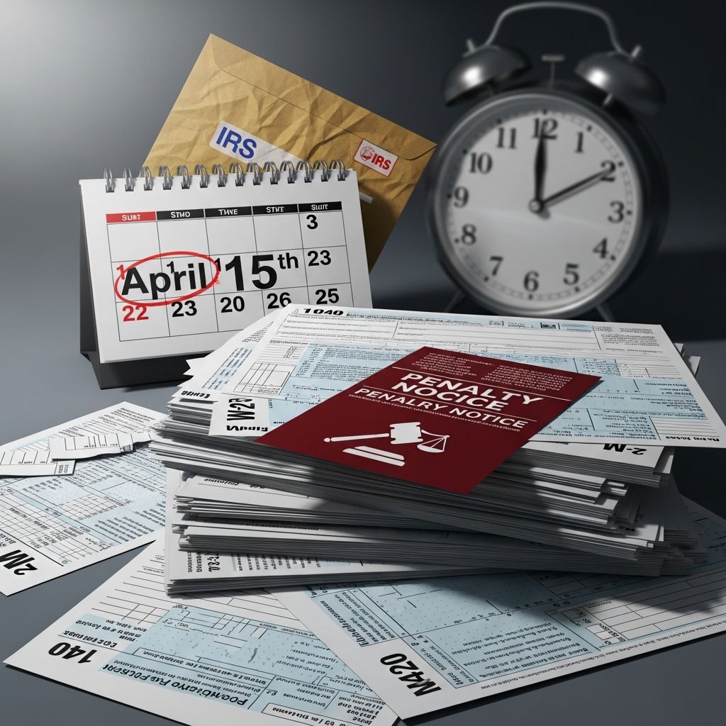 Navigate tax deadlines, extensions, penalties, and recovery steps to file confidently and minimize IRS issues in 2026.