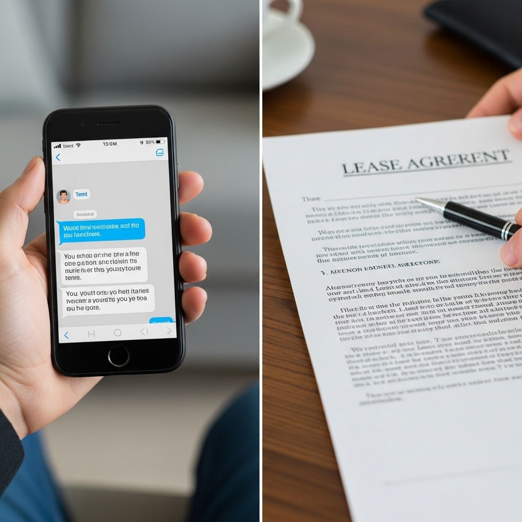 Discover if casual texts with your landlord can create enforceable rental agreements and how to protect yourself in digital communications.