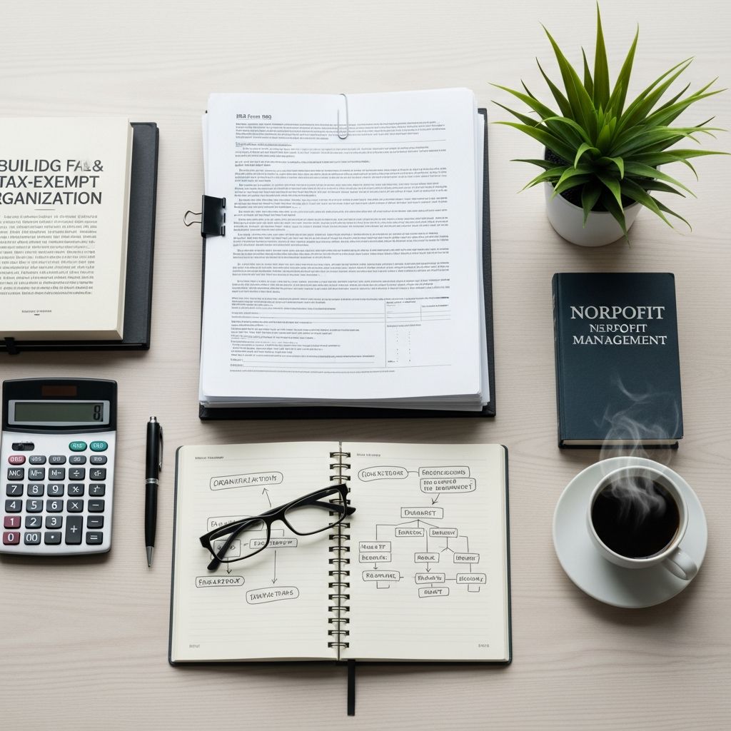 Essential strategies for launching, securing tax exemption, and sustaining a successful nonprofit organization.