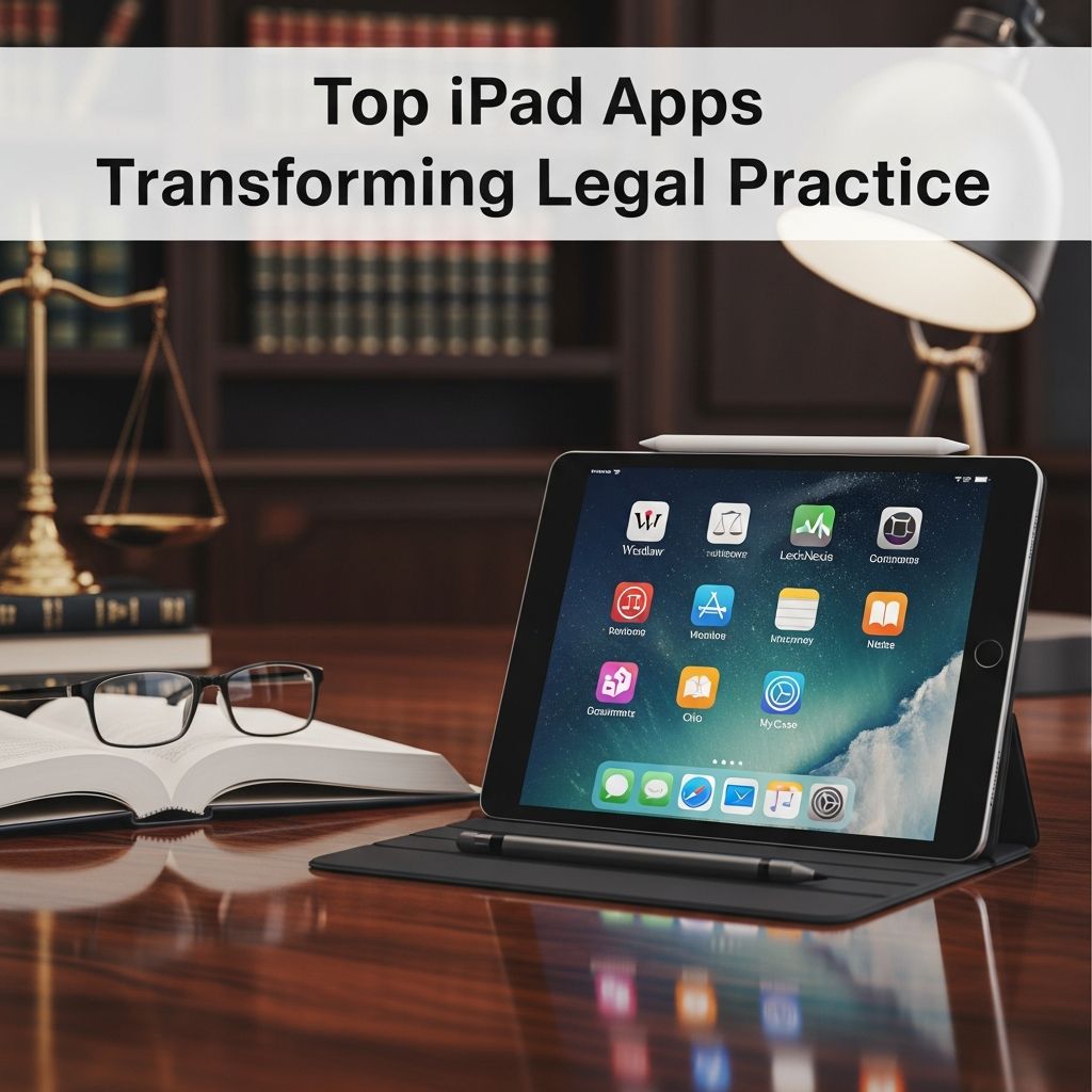 Discover essential iPad applications that streamline legal workflows, enhance research, and boost courtroom efficiency for modern attorneys.