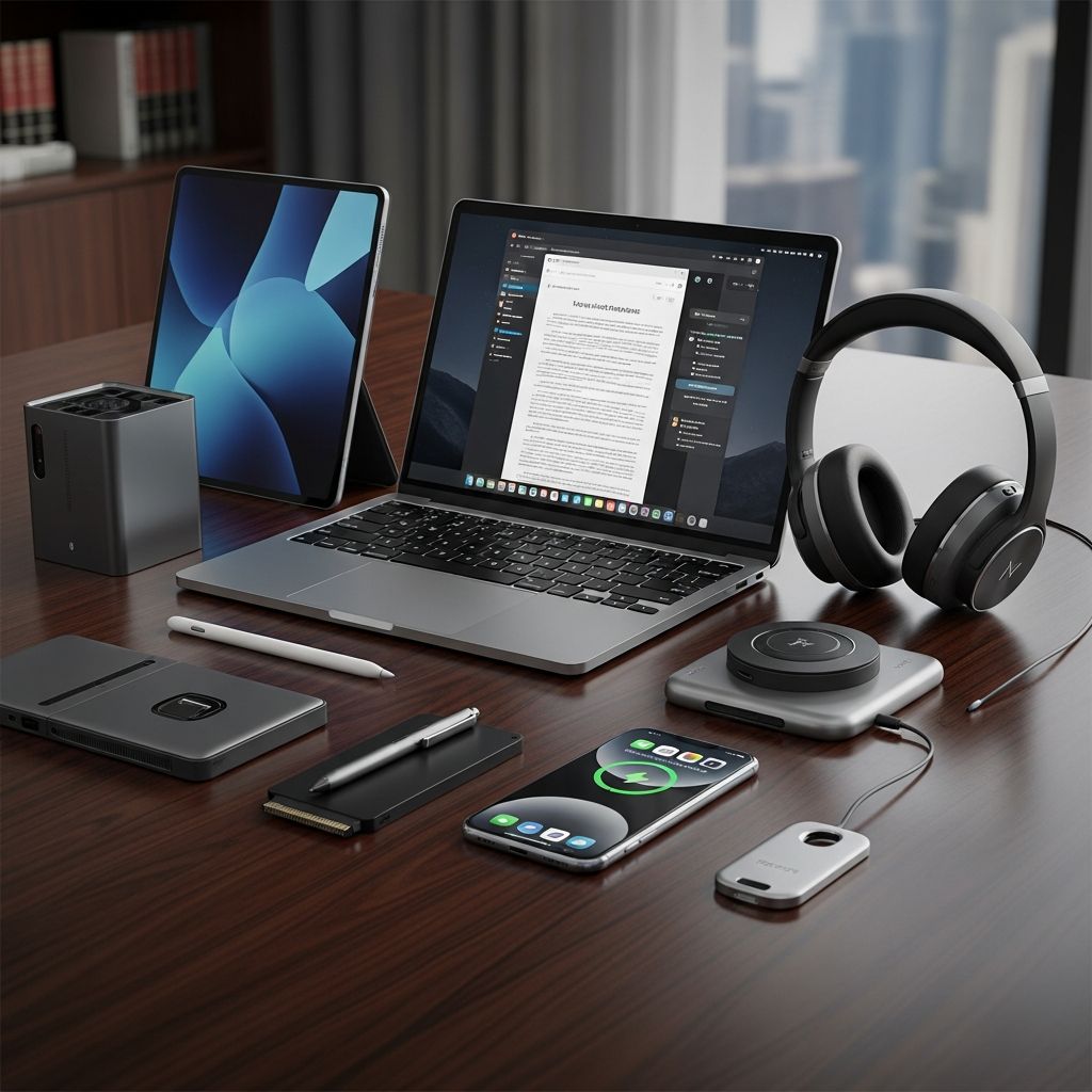 Discover essential tech tools that boost productivity, organization, and presentation skills for attorneys in 2026.
