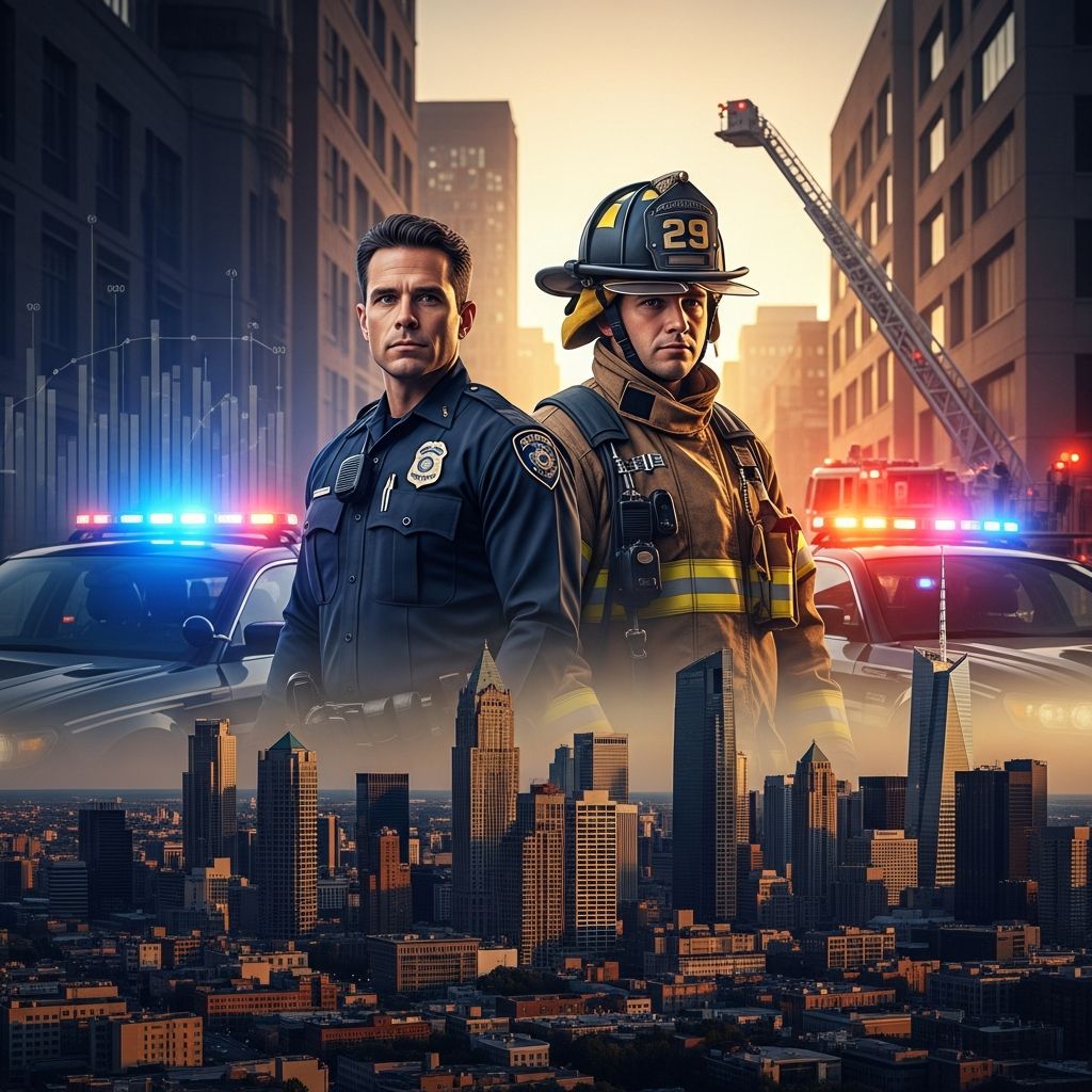 Discover which American cities prioritize public safety with the highest ratios of police officers and firefighters per resident.