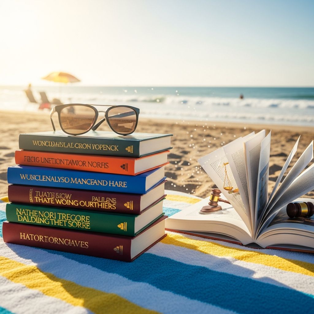 Escape the courtroom with thrilling legal tales and beachside mysteries perfect for busy attorneys seeking relaxation this summer.