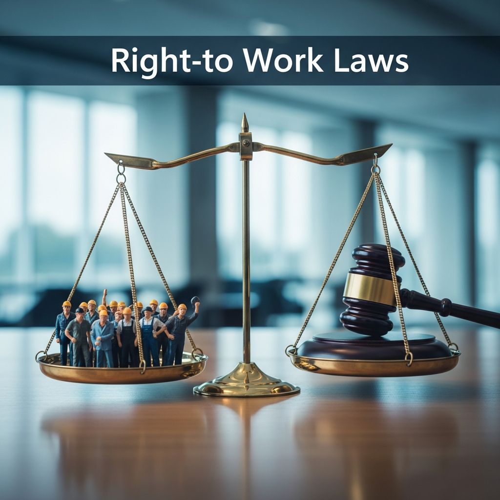 Explore how right-to-work laws impact unions, employees, and businesses across U.S. states.