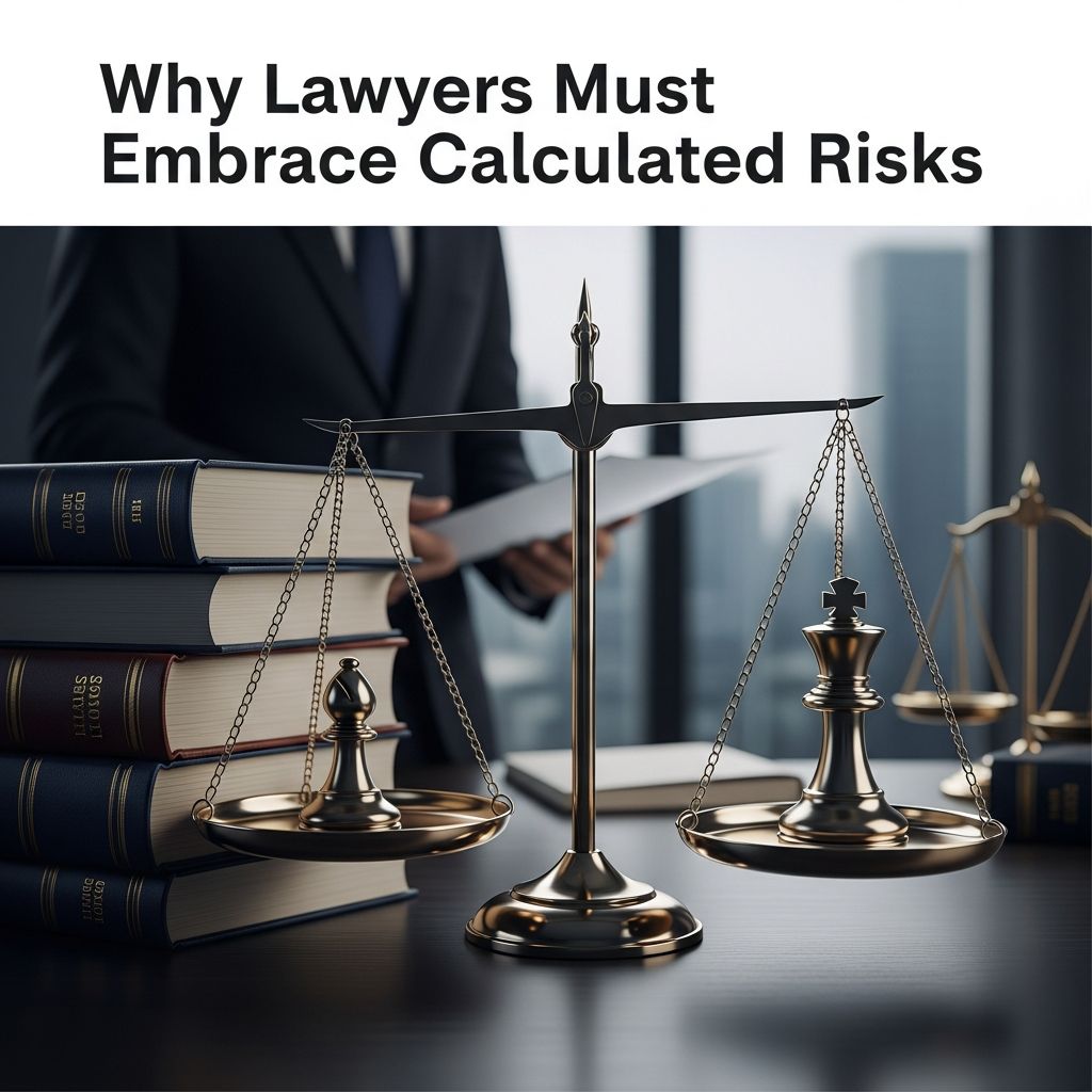 Unlock growth in your legal career by strategically embracing business risks that drive innovation and success.