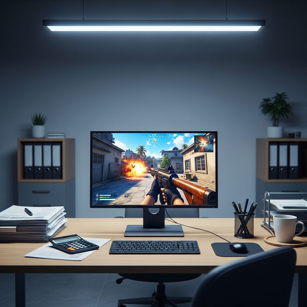 Discover the serious professional, legal, and productivity risks of playing video games during office hours and how to maintain focus instead.