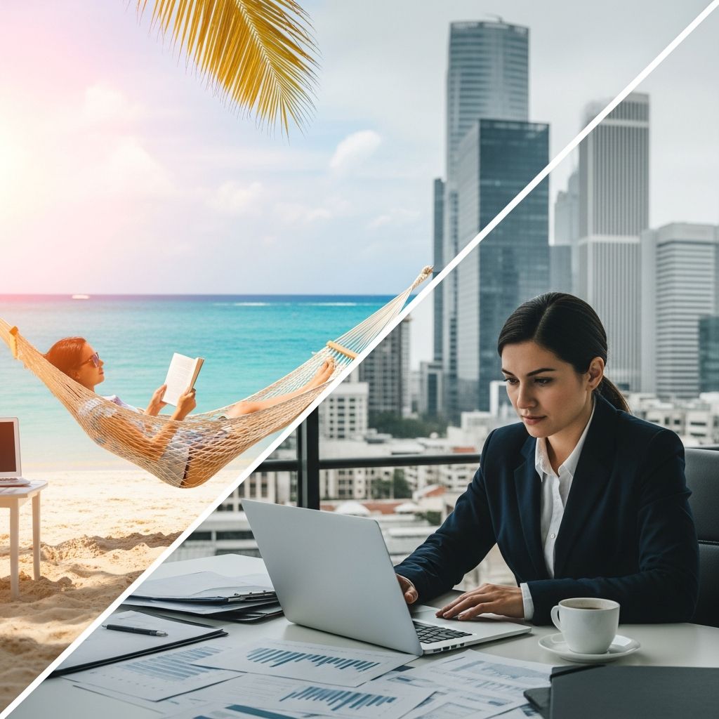 Discover if blending work with vacation boosts productivity or leads to burnout in this balanced exploration of pros, cons, and strategies.