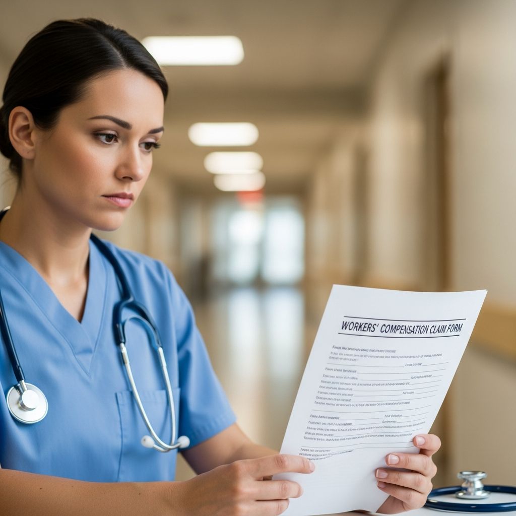 Essential guide for nurses on securing workers' compensation for job-related injuries, covering eligibility, claims, and key protections.