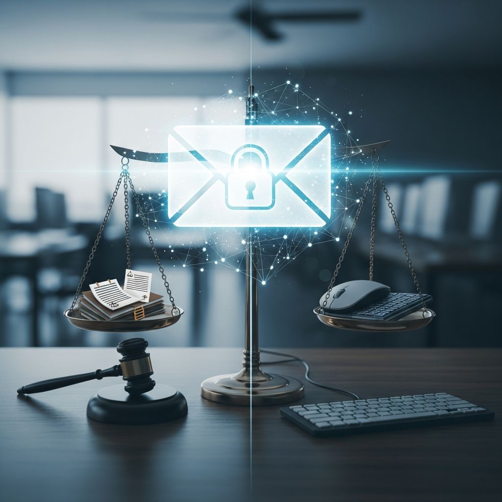 Navigate the complex landscape of email privacy in the workplace: understand employer rights, employee protections, and practical strategies for compliance.