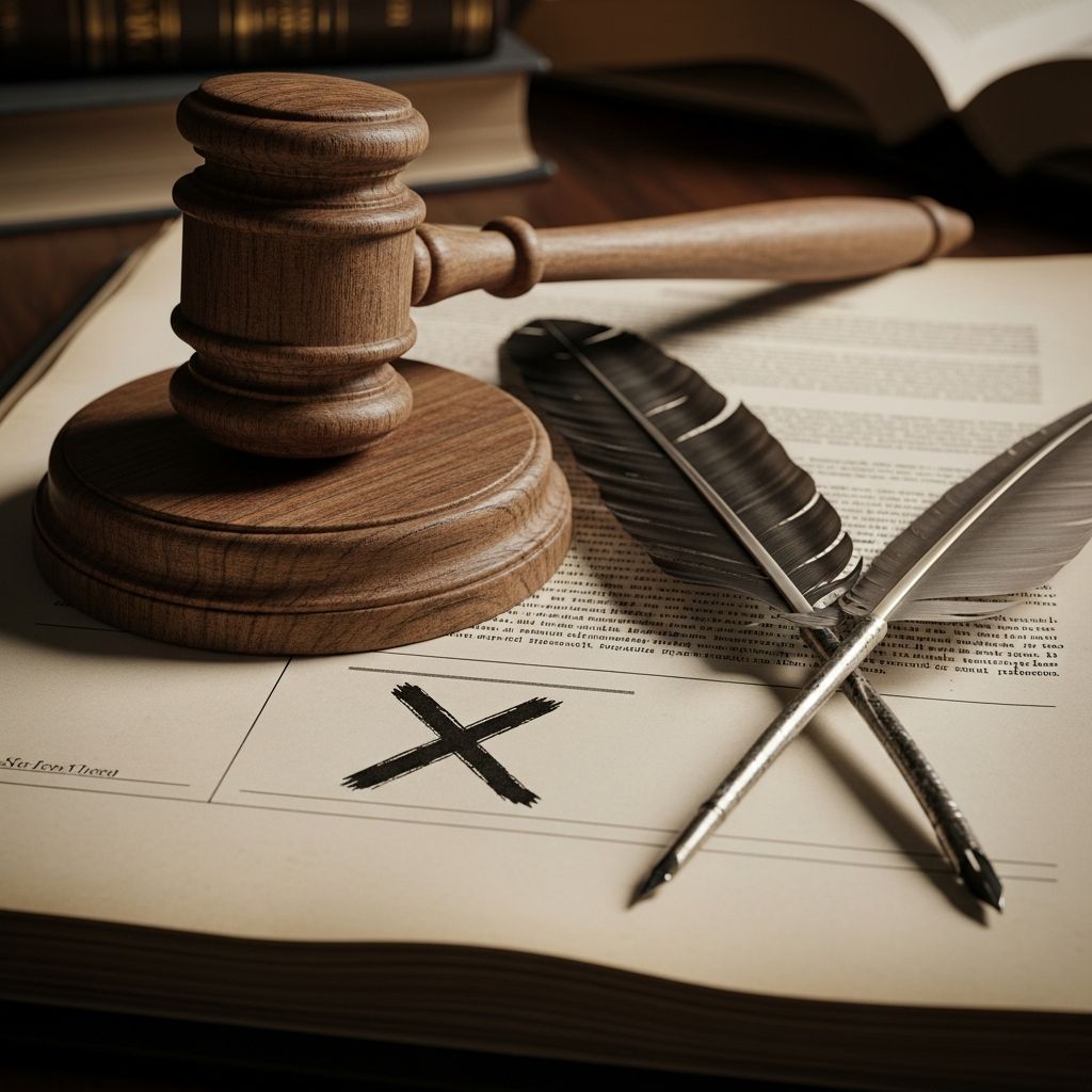 Discover when and how an X mark functions as a legally binding signature across U.S. jurisdictions and beyond.
