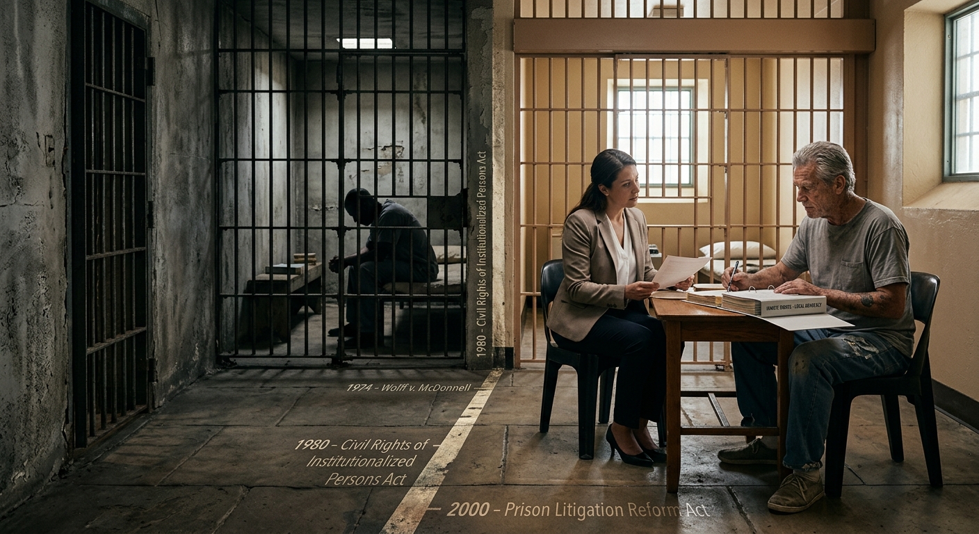 A half-century of legal battles for human dignity inside America's prisons.