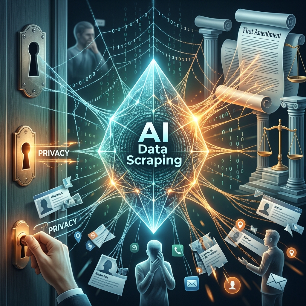 How tech firms are using free speech to dismantle biometric privacy laws.