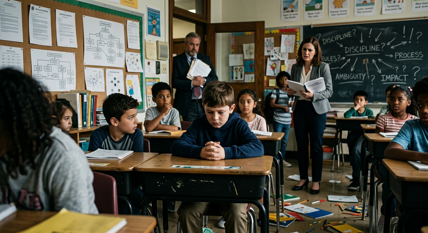 How vague school policies and police presence criminalize adolescent behavior.