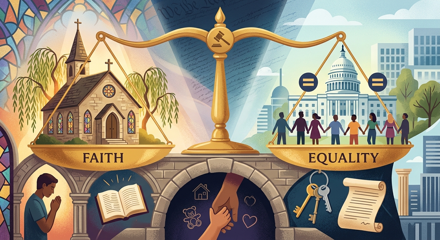 Exploring the complex intersection of religious liberty, government contracts, and LGBTQ+ rights within the American child welfare landscape.