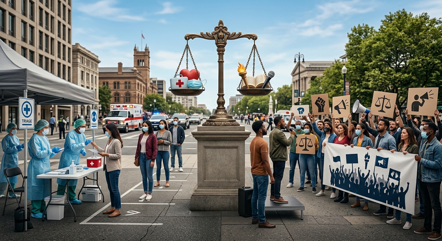 Managing health crises equitably without sacrificing foundational civil rights.