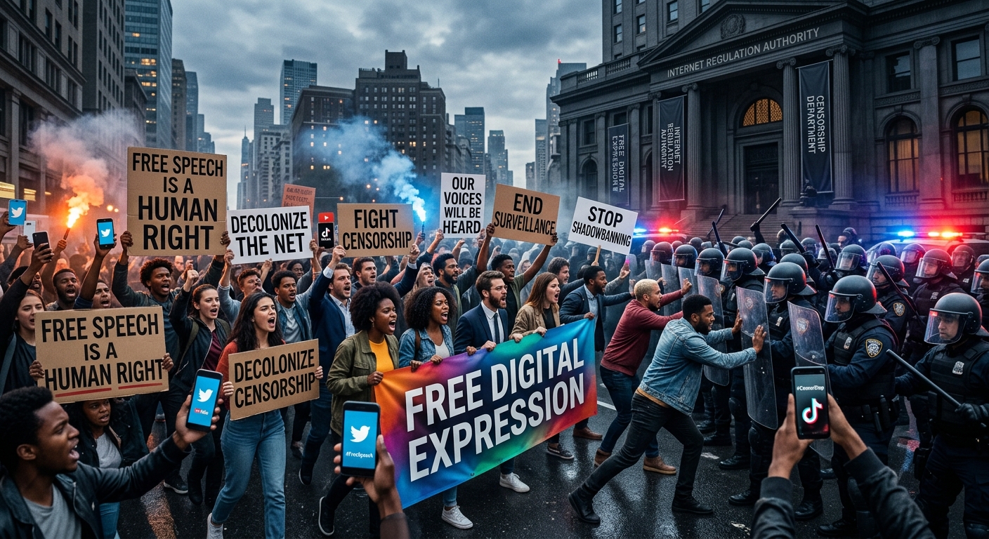 Explore the escalating legal battles over online speech, censorship, and constitutional rights.