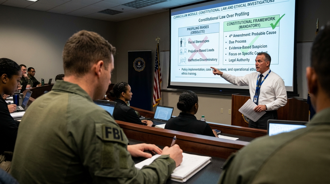 Federal agents need rigorous constitutional training, not biased profiling.