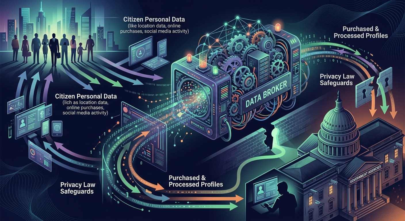 How law enforcement agencies purchase commercial data to sidestep the Fourth Amendment and track citizens without a warrant.