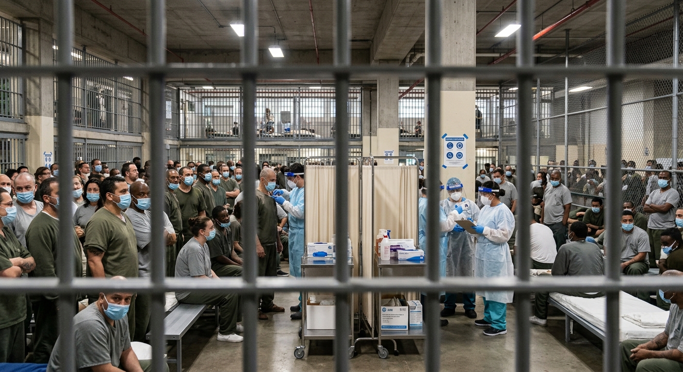 Examining systemic flaws in detention facilities during viral pandemics.