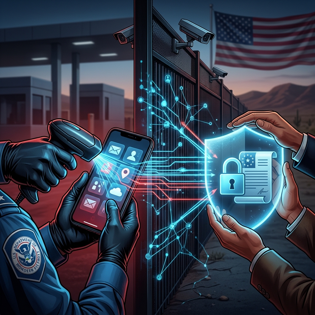 Navigating the complex intersection of border security and digital privacy.