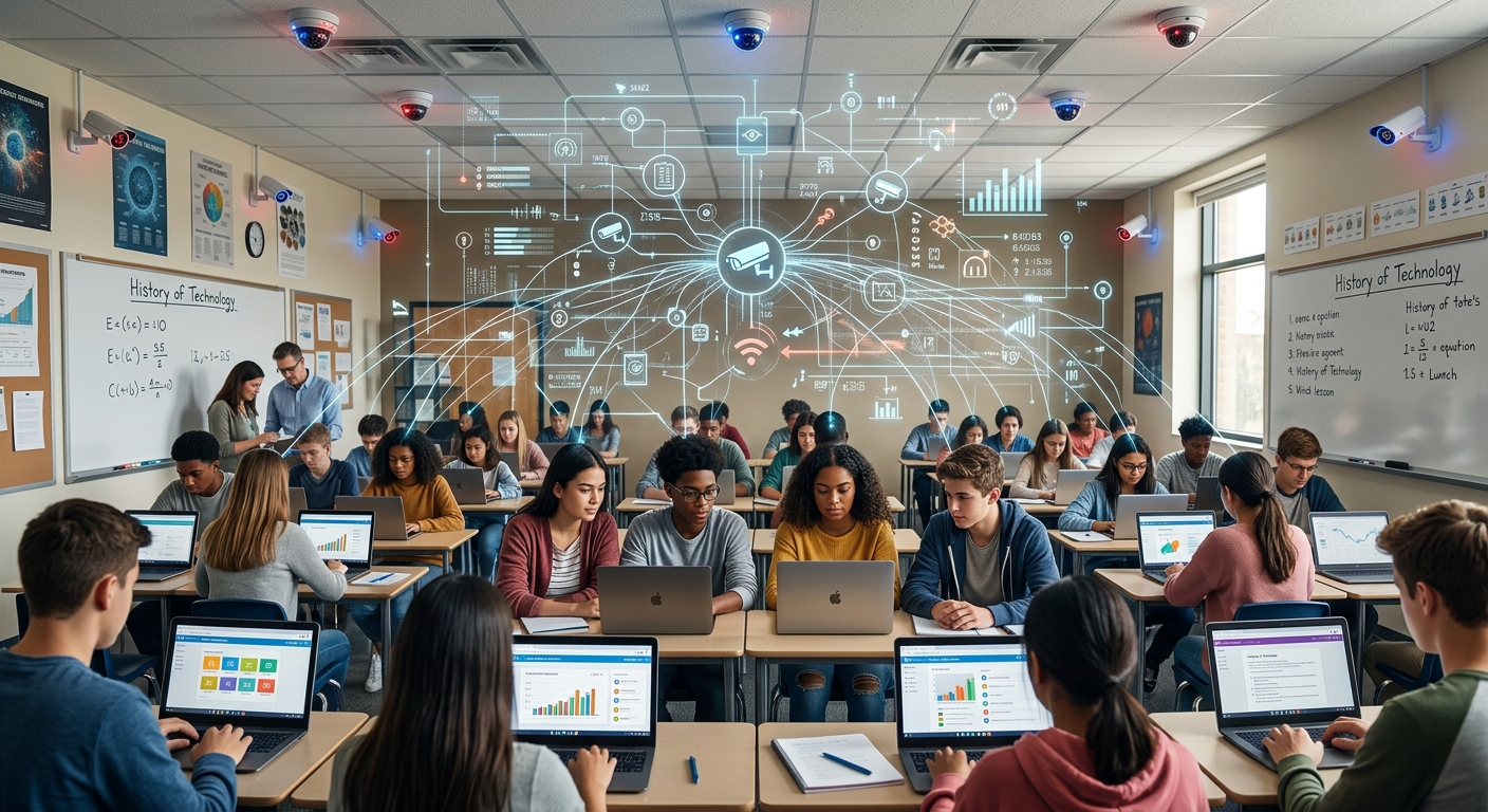 How digital monitoring tools in schools compromise student privacy and civil rights in the name of safety.