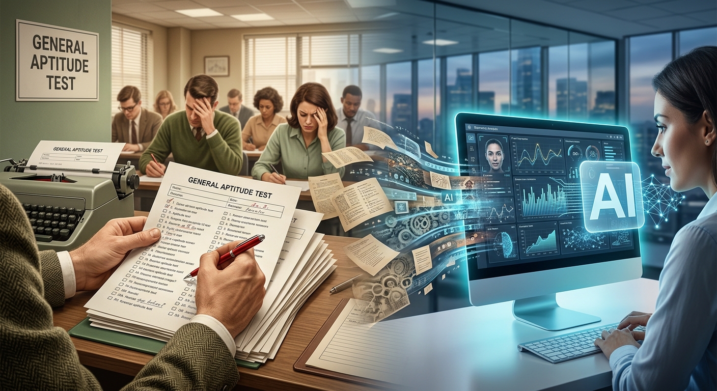 Tracing the evolution of hiring bias from paper tests to modern AI algorithms.