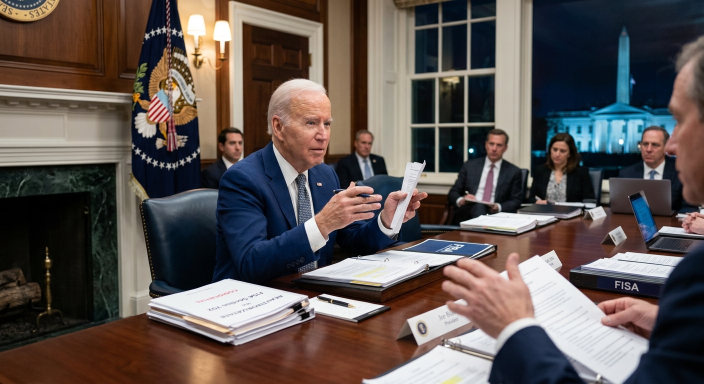Analyzing the presidential shift on warrantless surveillance.