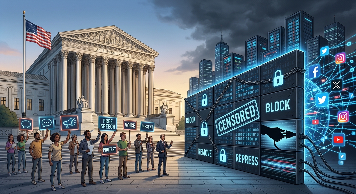 Exploring the collision between digital freedom and modern state censorship.