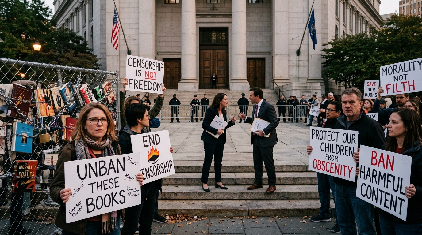 Navigating the legal limits of free speech amid rising book censorship.