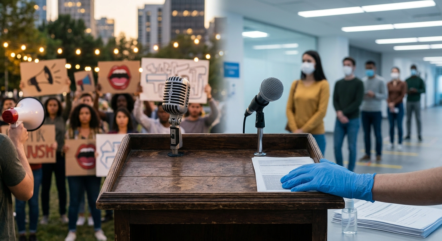 Balancing Free Speech and Public Health in a Pandemic How to safely exercise First Amendment rights during a public health emergency.