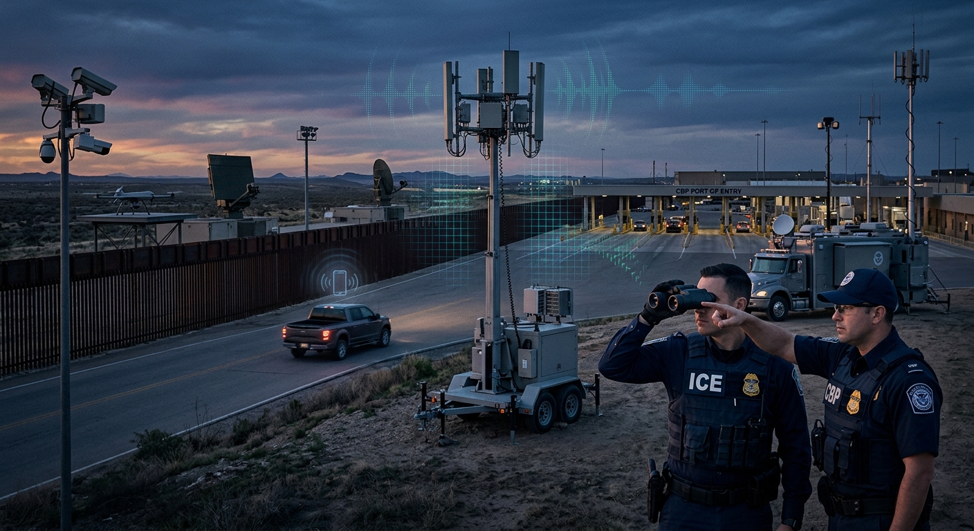 Uncovering how federal immigration agencies use invasive mobile surveillance.